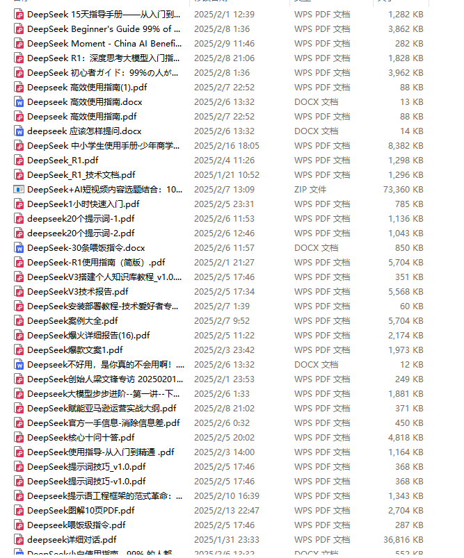 Deepseek全网最全资料封面